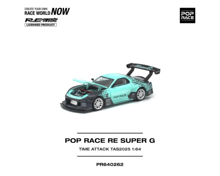 Pop Race Mazda RX-7 Super G Time Attack Tokyo Auto Salon 2025 Blue Black PR640262