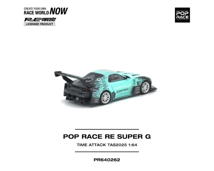 Pop Race Mazda RX-7 Super G Time Attack Tokyo Auto Salon 2025 Blue Black PR640262