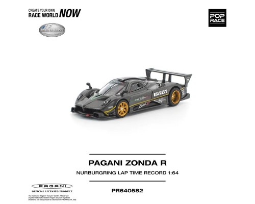Pop Race Pagani Zonda R Nurburgring Lap Time Record Grey PR640582