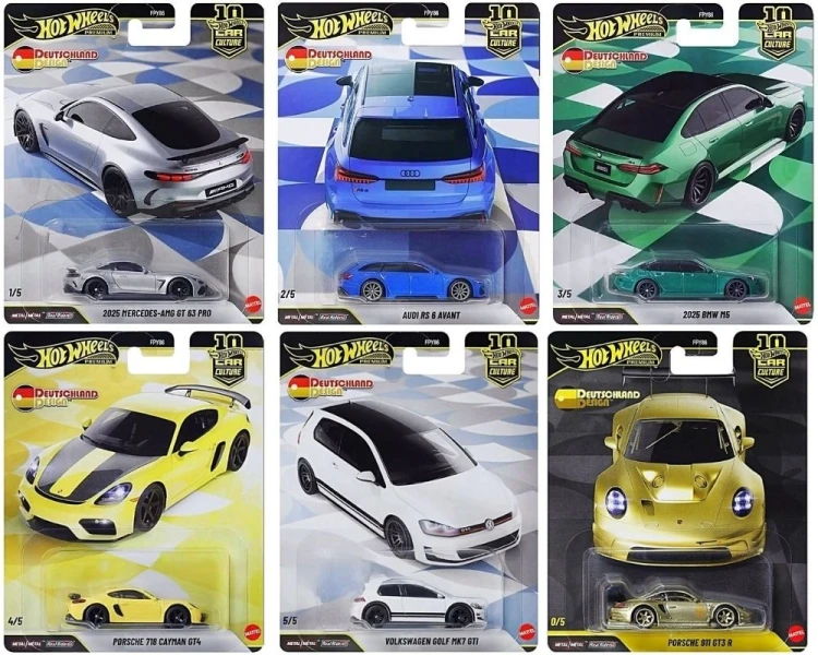 Hot Wheels Premium Car Culture Set 2026 Deutschland Design FPY86-976W