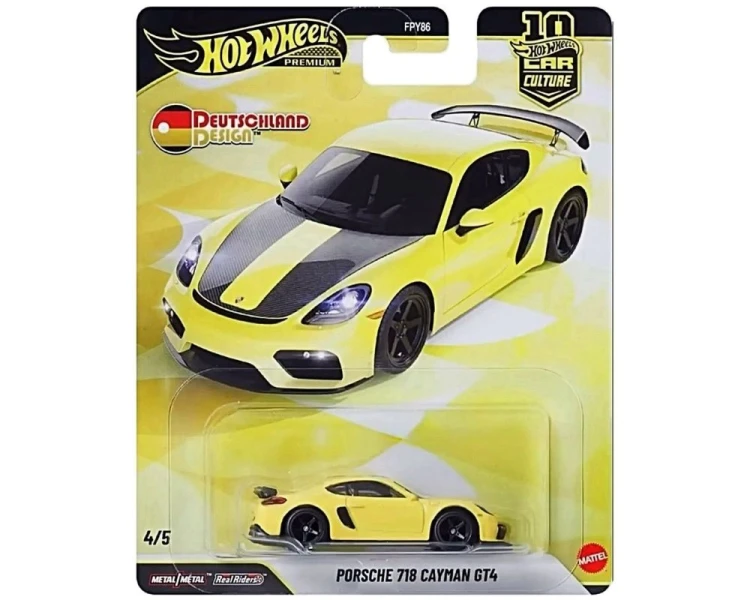 Hot Wheels Premium Car Culture Deutschland Design Porsche 718 Cayman GT4 JKF42