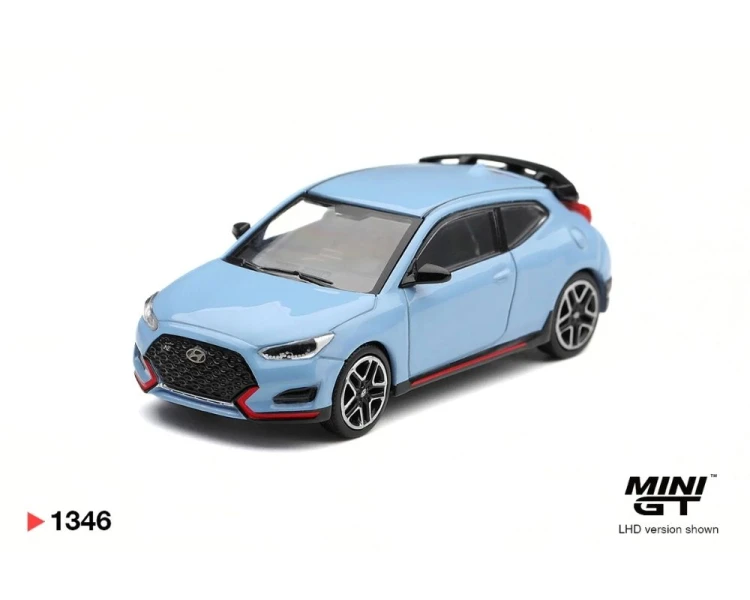 Mini GT #1346 Hyundai Veloster N Performance Blue MGT01346