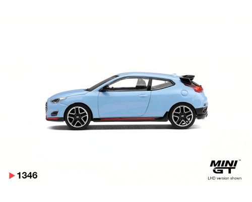 Mini GT #1346 Hyundai Veloster N Performance Blue MGT01346