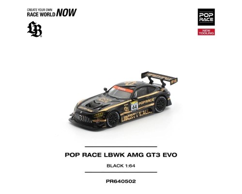Pop Race LBWK Mercedes-Benz AMG GT3 EVO Black Gold PR640502