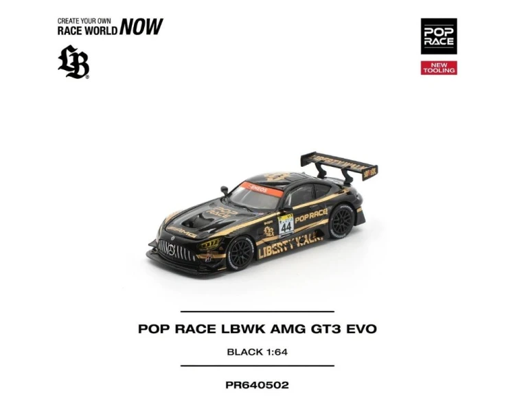 Pop Race LBWK Mercedes-Benz AMG GT3 EVO Black Gold PR640502