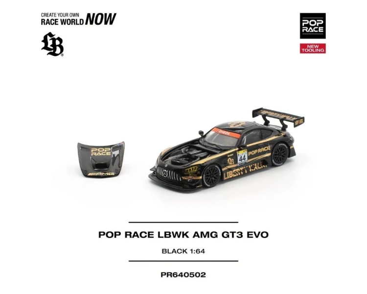 Pop Race LBWK Mercedes-Benz AMG GT3 EVO Black Gold PR640502