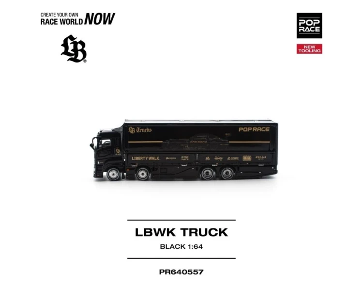 Pop Race LBWK Truck Black Gold PR640557