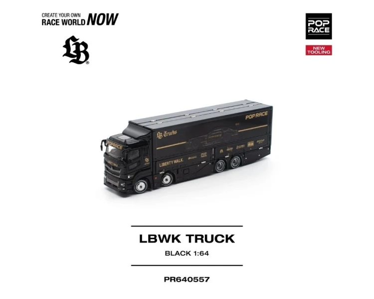 Pop Race LBWK Truck Black Gold PR640557