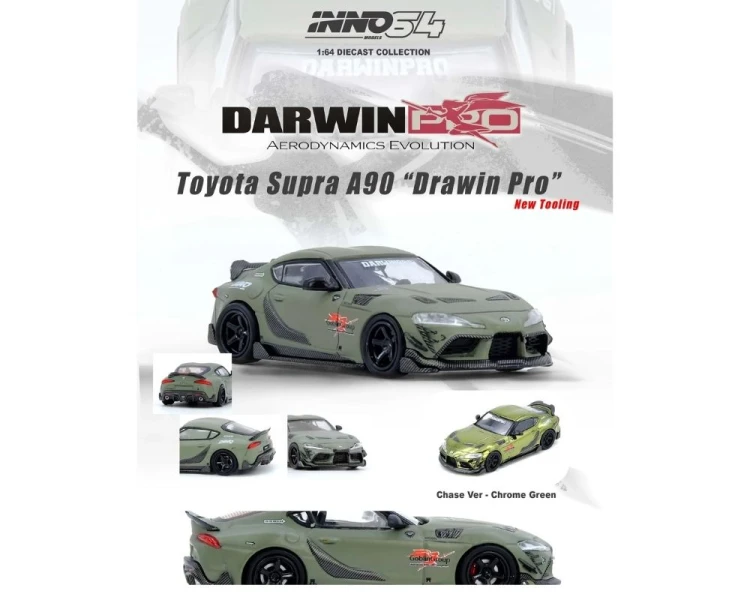 Inno64 Toyota Supra A90 Drawin Pro Matt Green IN64-A90DP-MATGR