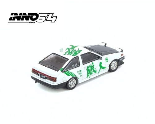 Inno64 Toyota Sprinter Trueno AE86 Keiichi Tsuchiya Limited Edition Green White IN64-AE86-KT