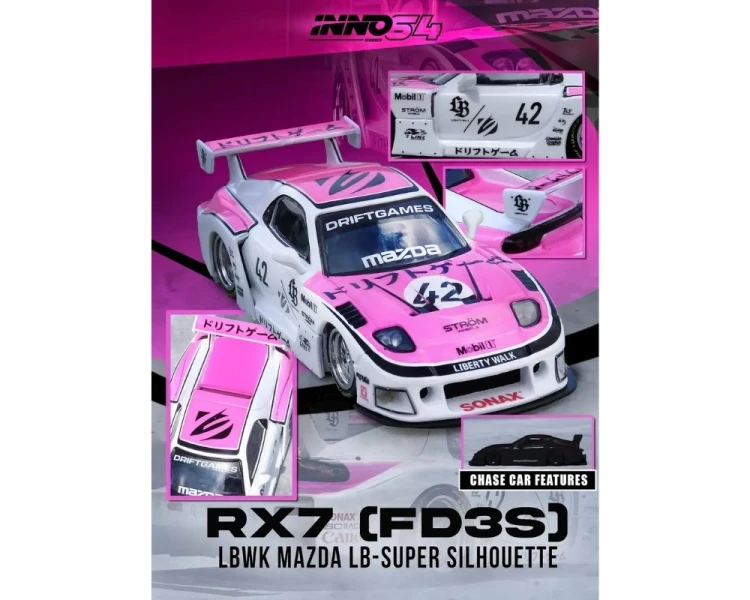 Inno64 Mazda RX7 FD3S LB-Super Silhouette Drift Games 2025 IN64-LBWK-RX7-08