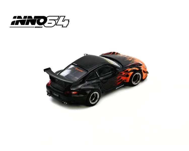 Inno64 Porsche RWB 997 Orange Burning Flame IN64-RWB997-OBF