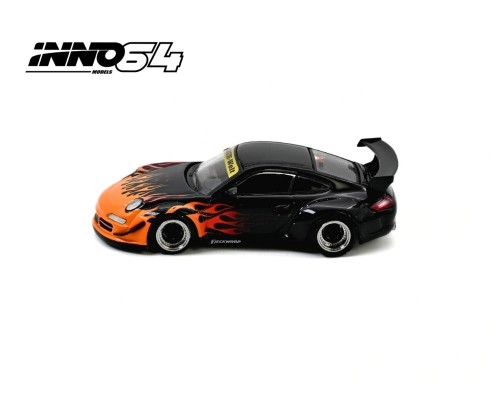 Inno64 Porsche RWB 997 Orange Burning Flame IN64-RWB997-OBF
