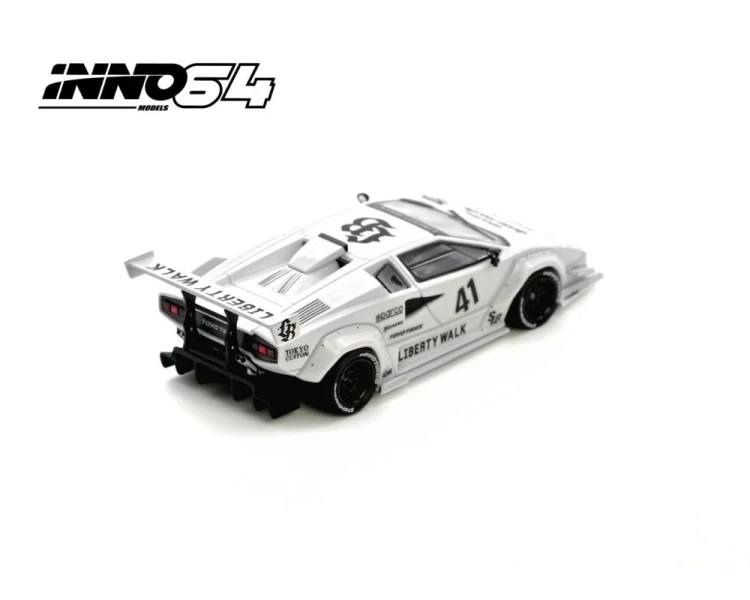 Inno64 Liberty Walk Lamborghini Countach White IN64-LBCOUNTACH-01