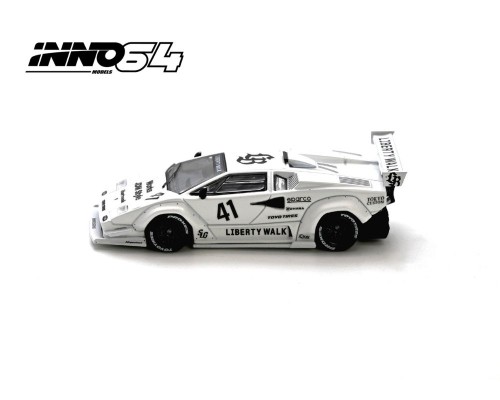 Inno64 Liberty Walk Lamborghini Countach White IN64-LBCOUNTACH-01