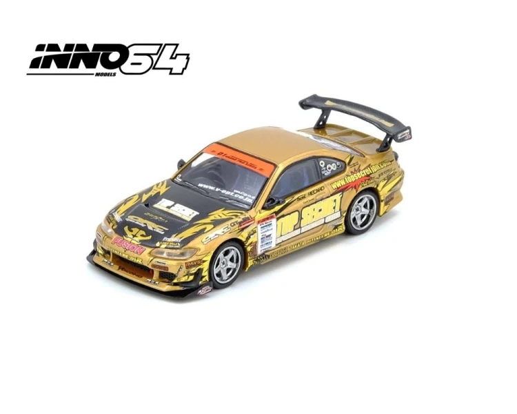 Inno64 Top Secret Nissan Silvia S15 Gold D1 Grand Prix Series Champion 2004 IN64-S15TS-D104