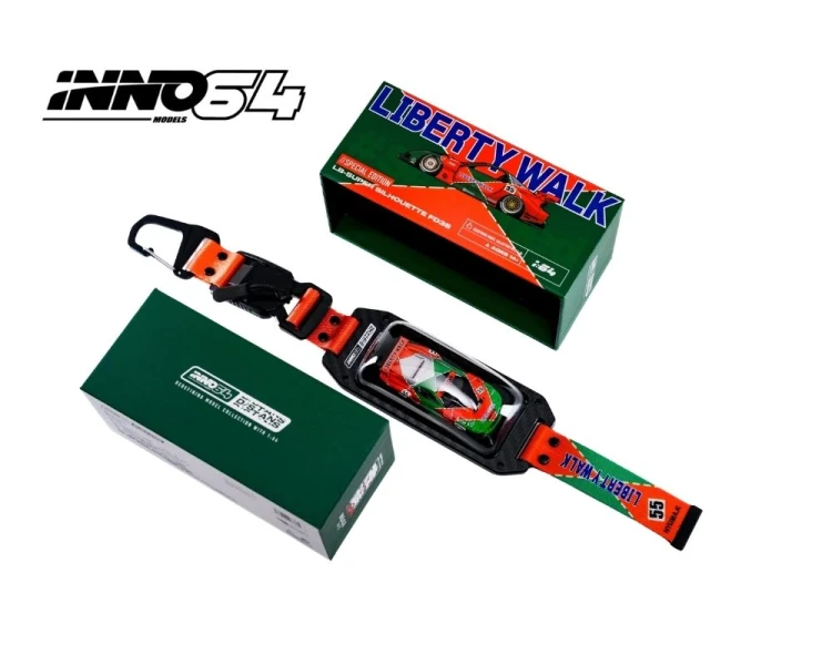 Inno64 x DStands LB-Super Silhouette Mazda RX7 FD3S Red Green IN64-DSTANDS-LB-FD3S