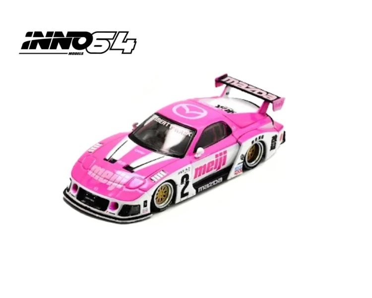 Inno64 Mazda RX7 FD3S LB-Super Silhouette Meiji Blue White IN64-LBWKRX7-10