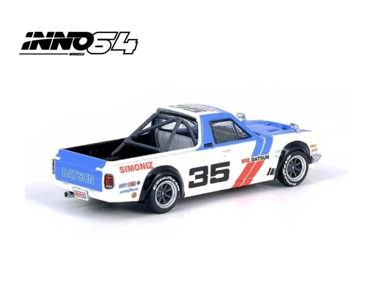 Inno64 Datsun Sunny Hakatora Pickup #35 BRE Blue White Red IN64HKT-BRE35