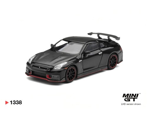 Mini GT #1338 Nissan GT-R R35 Nismo Black MGT01338