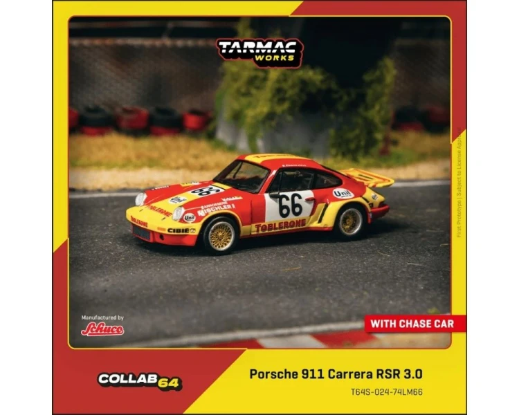 Tarmac Works Porsche 911 Carrera RSR 3.0 #66 24h LeMans T64S-024-74LM66