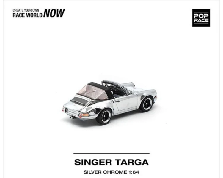 Pop Race Porsche Singer Targa Silver Metallic PR640526