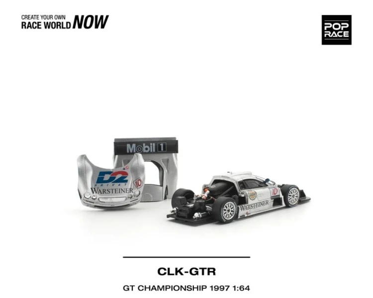 Pop Race Mercedes Benz AMG CLK GTR FIA GT Championship Silver PR640509