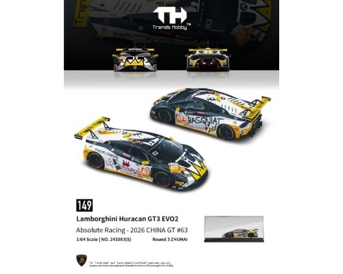 Trends Hobby Lamborghini Huracan GT3 Evo 2 Absolute Racing China GT #63 TH241083S