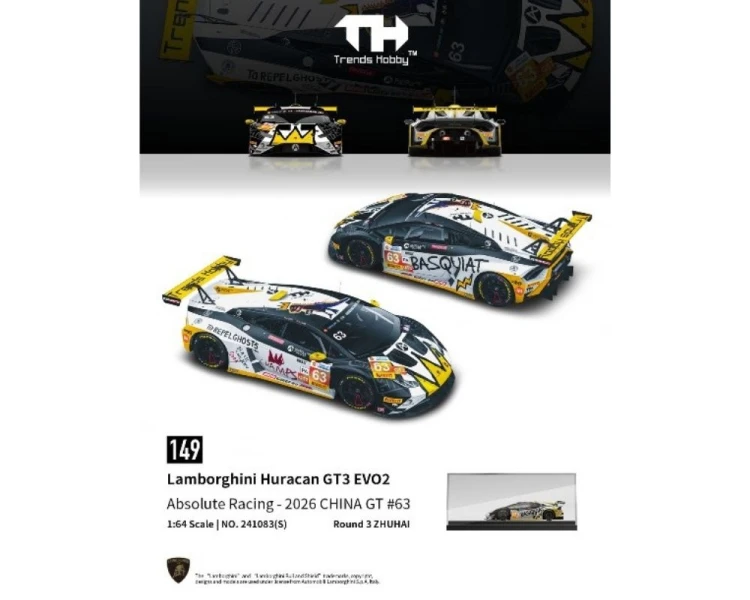 Trends Hobby Lamborghini Huracan GT3 Evo 2 Absolute Racing China GT #63 TH241083S