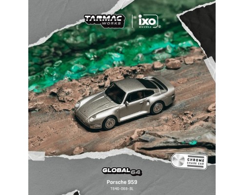 Tarmac Works Porsche 959 Silver T64G-068-SL