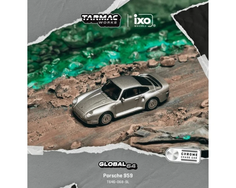 Tarmac Works Porsche 959 Silver T64G-068-SL