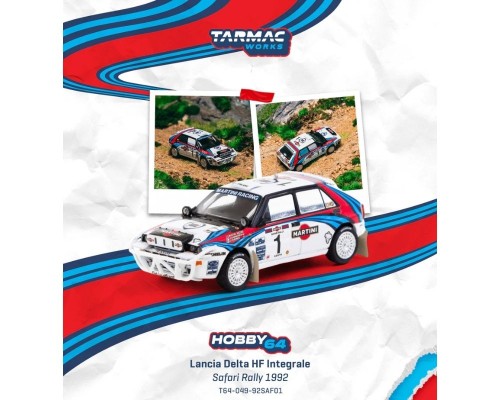 Tarmac Works Lancia Delta HF Integrale #1 Safari Rally T64-049-92SAF01