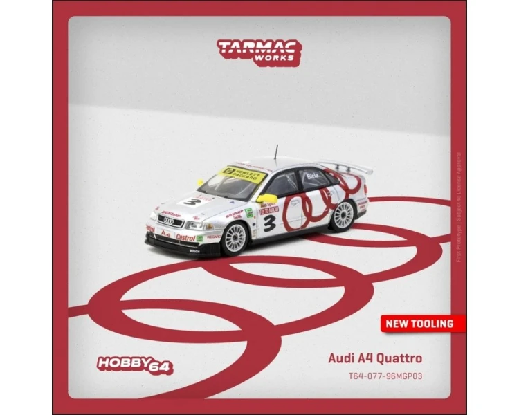 Tarmac Works Audi A4 Quattro #3 Macau Guia Race Winner T64-077-96MGP03