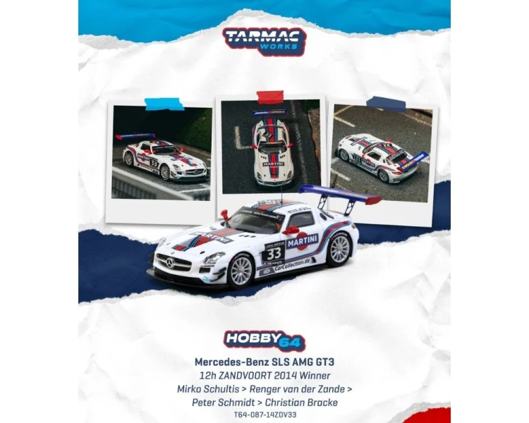 Tarmac Works Mercedes-Benz SLS AMG GT3 #33 Zandvoort Winner T64-087-14ZDV33