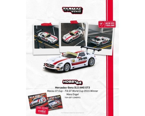Tarmac Works Mercedes-Benz SLS AMG GT3 Macau GT Cup Winner T64-087-15MGP01