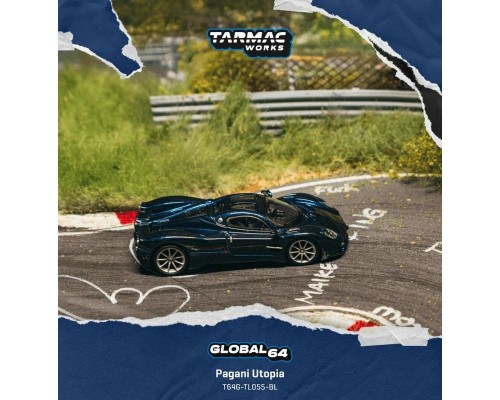 Tarmac Works Pagani Utopia Blue Metallic T64G-TL055-BL