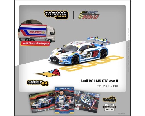 Tarmac Works Audi R8 LMS GT3 Evo II Macau GT Cup Uno Racing T64-043-24MGP30