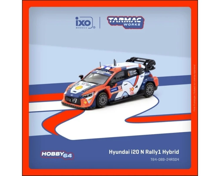 Tarmac Works Hyundai i20 N Rally1 Hybrid #4 Rally Sweden Winner T64-089-24RS04