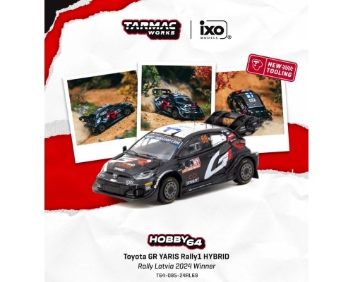 Tarmac Works Toyota GR Yaris Rally1 Hybrid Rally Latvia Winner T64-085-24RL69