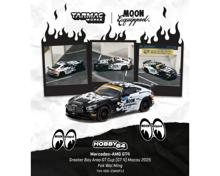 Tarmac Works Mercedes-Benz AMG GT GT4 GreaterBay Area #12 FOK WAI Ming GT Cup Macau T64-006-25MGP12