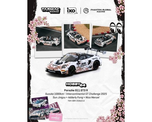 Tarmac Works Porsche 911 (992) GT3 R #13 Suzuka 1000 Km T64-084-25SUZ13