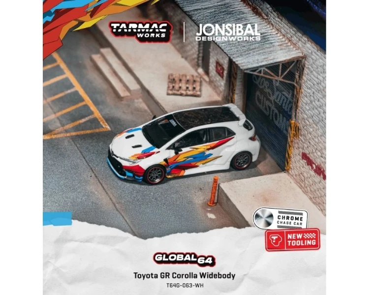 Tarmac Works Toyota Corolla GR Widebody White T64G-063-WH