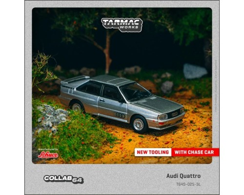 Tarmac Works Audi Quattro Silver T64S-025-SL