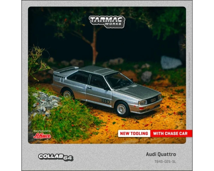 Tarmac Works Audi Quattro Silver T64S-025-SL