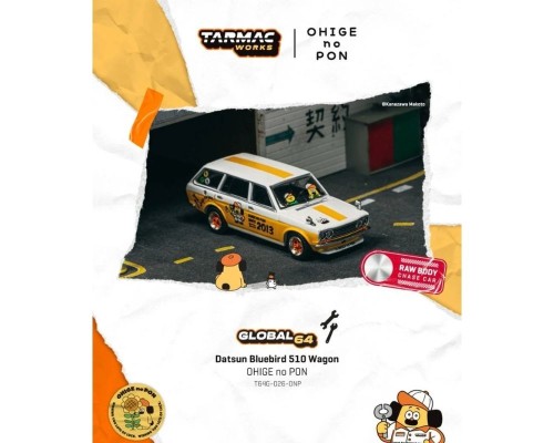 Tarmac Works Datsun Bluebird 510 Wagon Ohige no Pon T64G-026-ONP