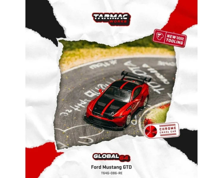 Tarmac Works Ford Mustang GTD Red T64G-086-RE