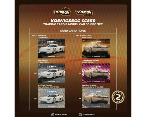 Tarmac Works Koenigsegg CC850 White T64G-TL051-WH