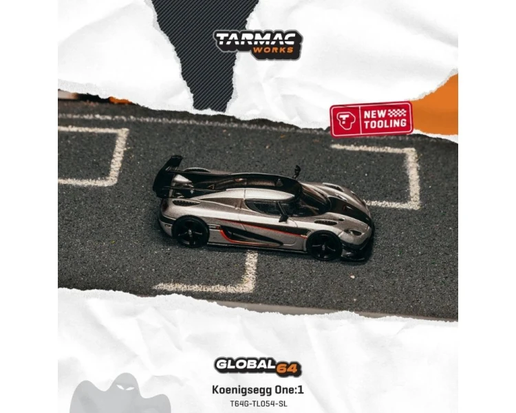 Tarmac Works Koenigsegg One:1 Silver T64G-TL054-SL