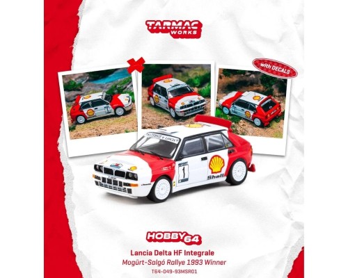 Tarmac Works Lancia Delta HF Integrale #1 Mogurt-Salgo Rallye Winner T64-049-93MSR01