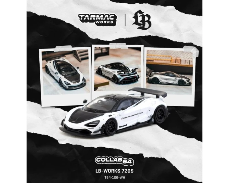 Tarmac Works McLaren LB-Works 720S White T64-106-WH